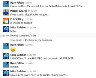 Illustration for article titled I Want to Do a Cannonball Run but Mike Ballaban Is Concerned He’ll Have to Do Paperwork
